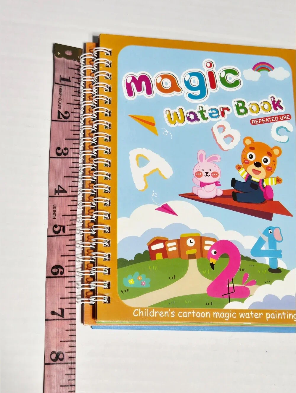 Reusable Magic Water Coloring Books w/ 4 Water Pens Kids Travel Activity Set